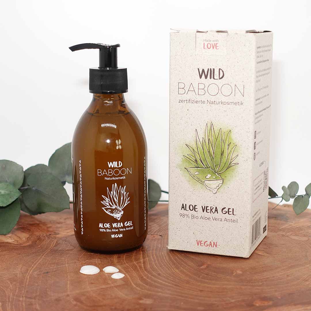 Bio Aloe Vera Gel für Haut & Haar von Wild Baboon - shopstartups.de | Startup Produkte