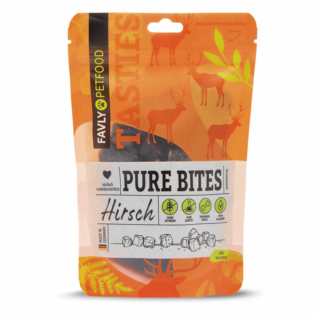 PURE Bites Hirsch - Hundesnacks & Leckerlies aus 100% Hirsch - shopstartups.de | Startup Produkte