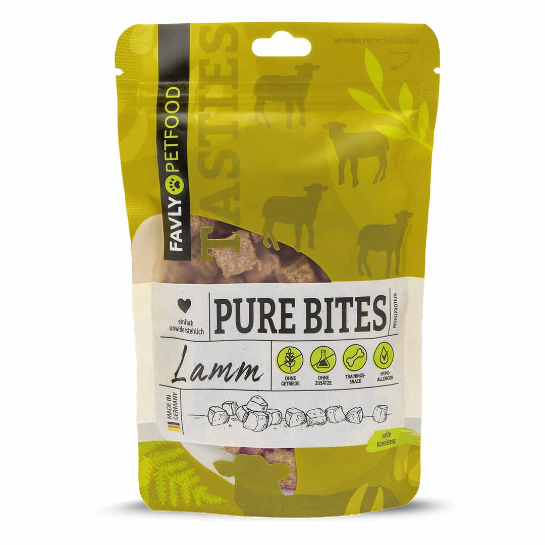 Schmackhafte Hundesnacks mit Lamm - PURE Bites Lamm - shopstartups.de | Startup Produkte