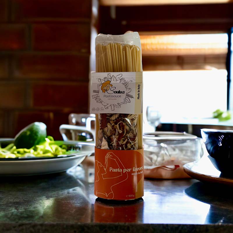 Spaghetti-Set mit Pastasauce Ortolana - shopstartups.de | Startup Produkte