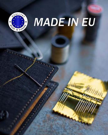 Sleek Wallet von Locklair Made in EU Siegel mit Nadeln