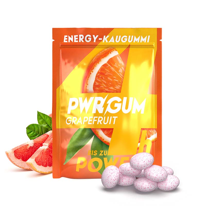 PWRGUM Energy Kaugummis Grapefruit - shopstartups.de | Startup Produkte