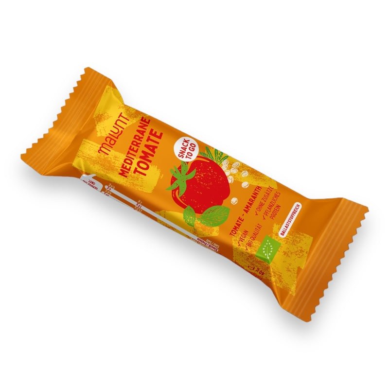 Herzhafte Bio-Riegel Mediterrane Tomate von Malunt - shopstartups.de | Startup Produkte