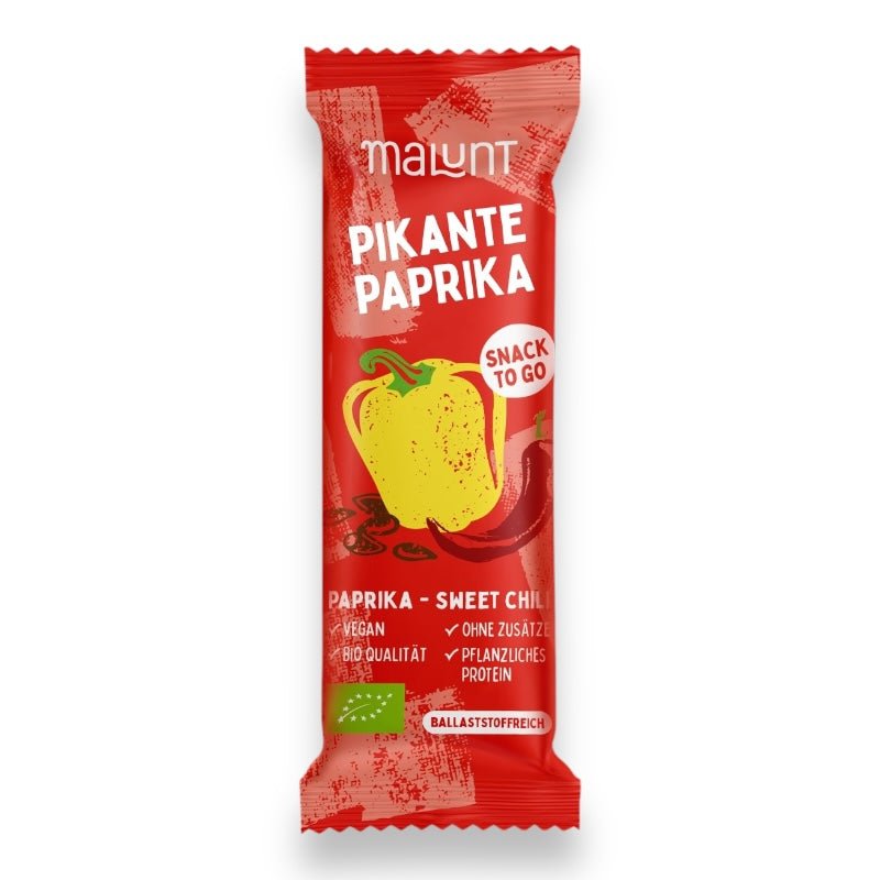 Herzhafte Bio-Riegel Pikante Paprika von Malunt - shopstartups.de | Startup Produkte