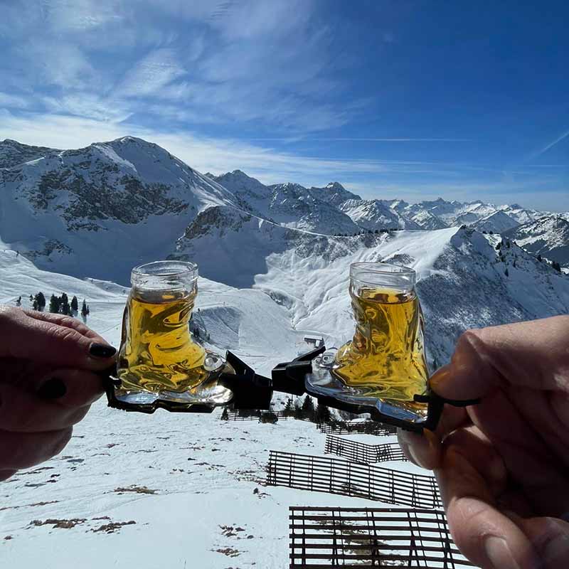 Skischuh Schnapsglas mit Bindung 4er-Set - Das Party-Accessoire - shopstartups.de | Startup Produkte